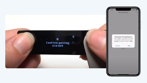 Connect hardware wallet to your device