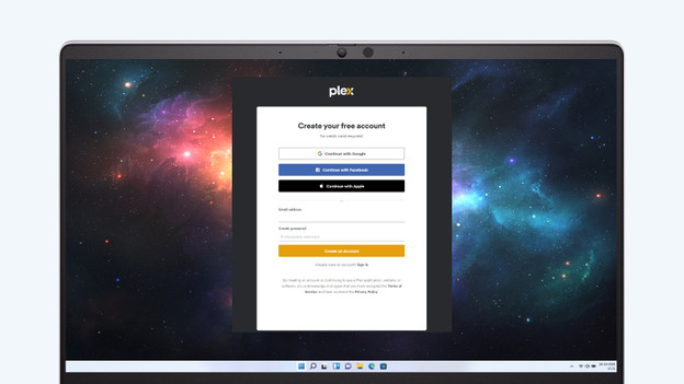 Sign up NAS for Plex