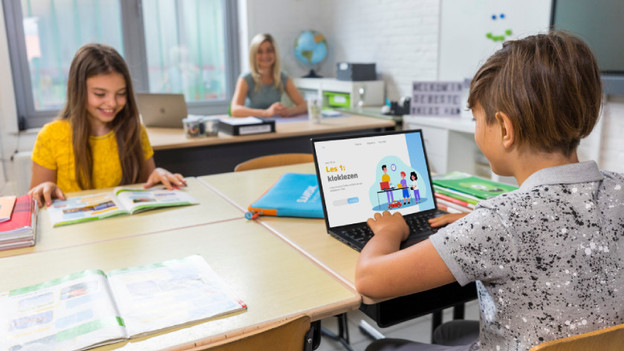 Kind werkt op Chromebook