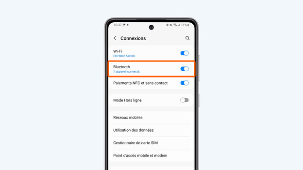 Vérifiez si « Bluetooth » est coché.