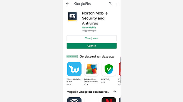 Open Norton app