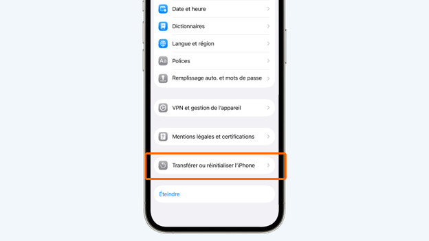 transférer iPhone