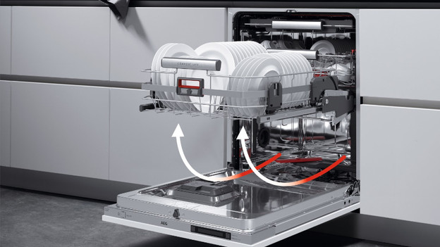 Dishwasher with ComfortLift