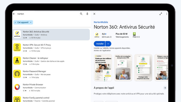 Installer Norton sur un appareil Android
