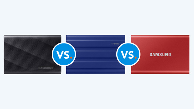 Samsung T9 SSD, T7 Shield SSD, Samsung T7 SSD