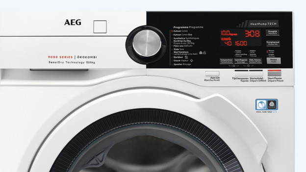 Écran du lave-linge séchant