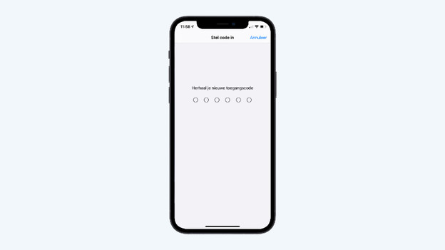 5. Saisissez de nouveau le code.