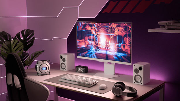 Color contrasts on LG UltraGear monitor