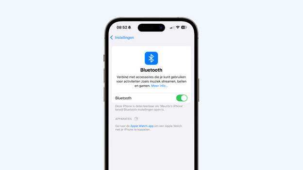 Bluetooth aanzetten