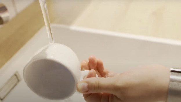 préchauffer la tasse