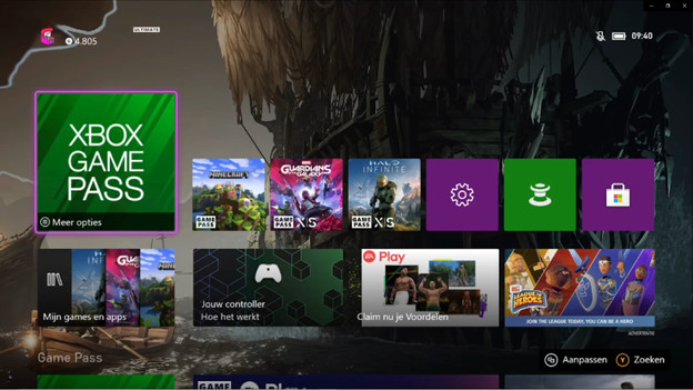 Game Pass op Xbox