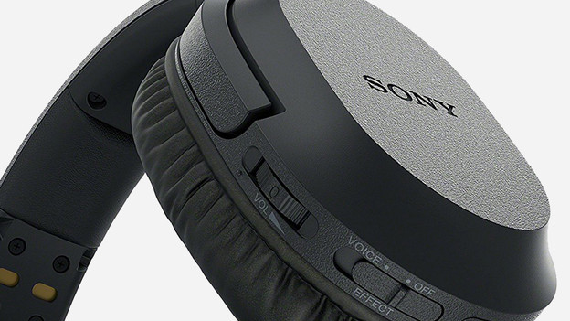 Boutons sur casque audio