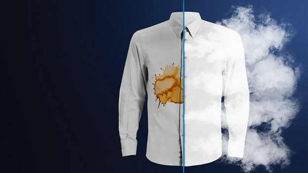 Remove stains with steam