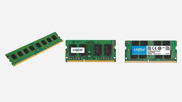 DDR3, DDR3L, or DDR4 memory