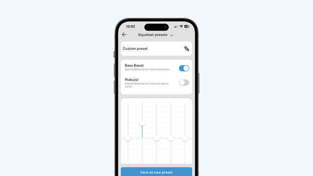 Adjust frequency bands