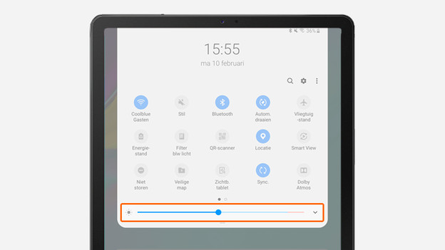 Diminuer la luminosité de l'écran
