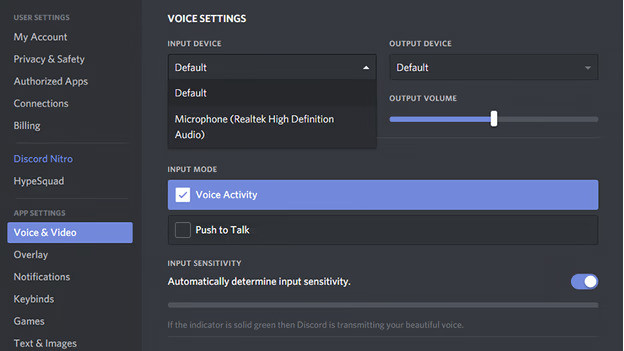 Listen with your own microphone.