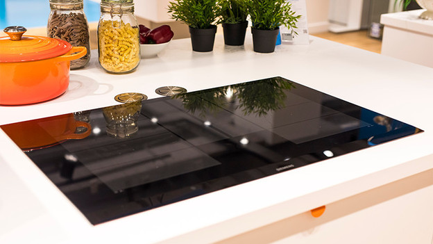 Cooktop on counter