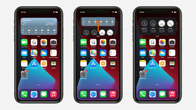 Pile de widgets iPhone