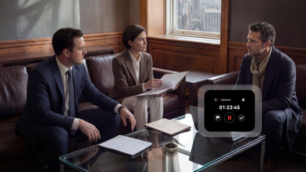 business meeting that uses the soundcore AI note taker is used to make meeting notes