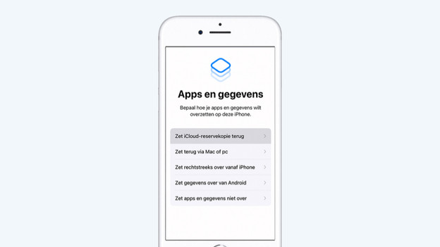 Je gegevens op je nieuwe iPhone zetten