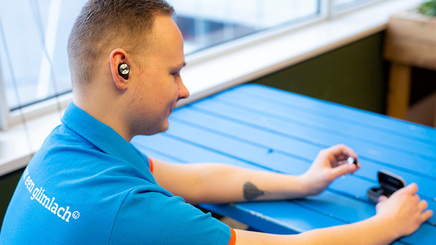 Écouteurs Sennheiser dans les oreilles