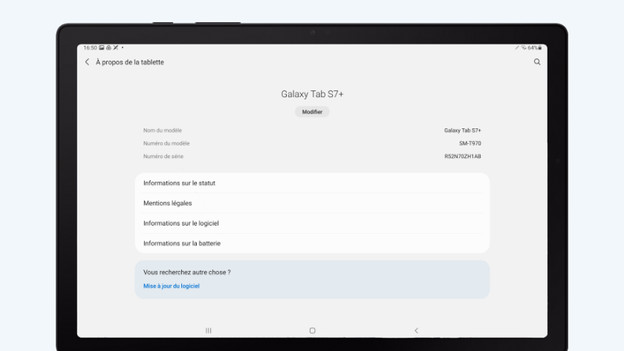 Trouvez le numéro du modèle dans le tableau.