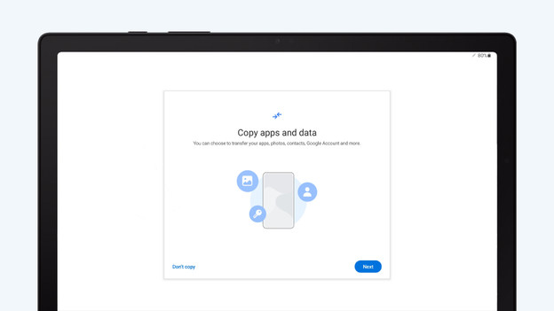 Samsung tablet installation