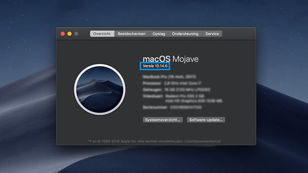 Look up macOS version