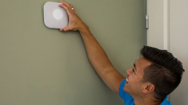 The smoke detector needs to be replaced