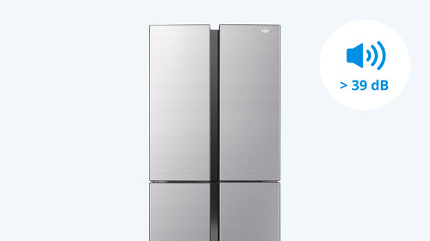 Luide koelkast: 39 dB of meer