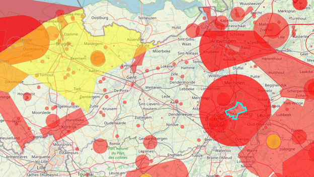 zones de vol en Belgique