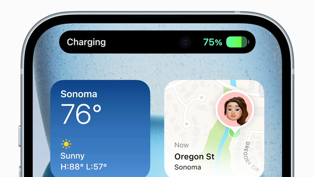 Brighter screen with Dynamic Island