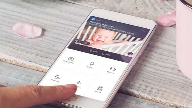 Babyfoon met app