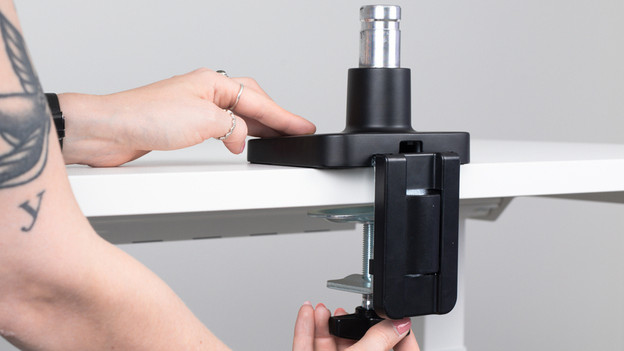 4. Twist the base into place.