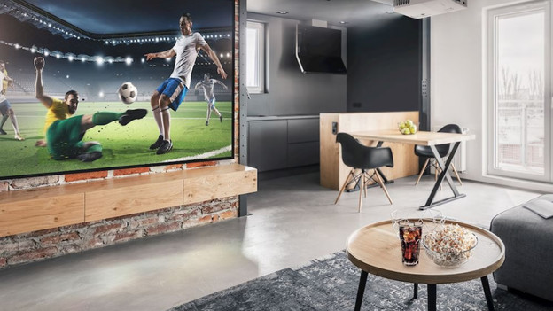 Vidéoprojecteur dans le salon