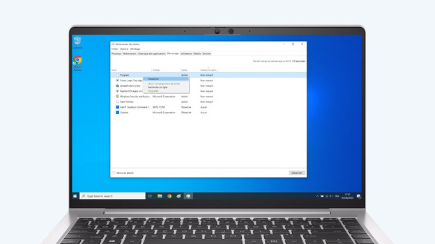 Désactiver les programmes de démarrage Windows.