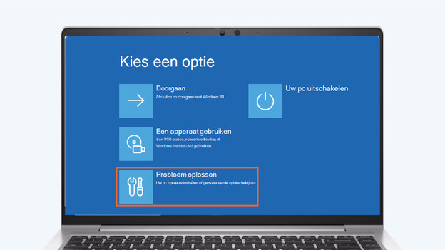 Klik op Probleem oplossen.