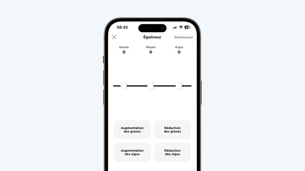 Réglez l’égaliseur appli Bose