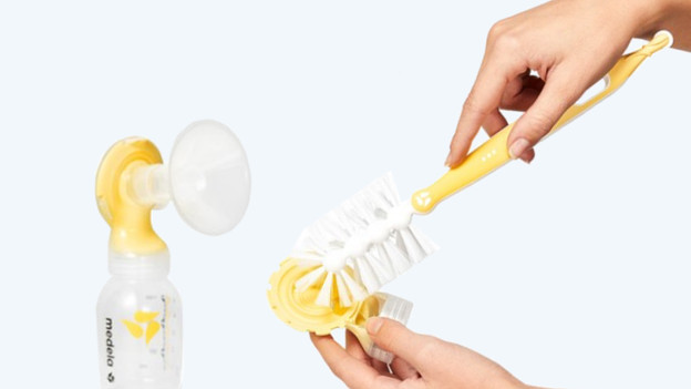 Borstkolf met flessenborstel