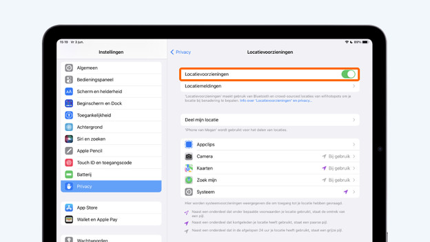 Locatievoorzieningen slider