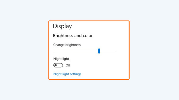 Set brightness via Windows settings