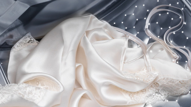 Tambour de lavage avec linge