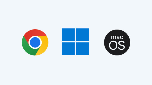 The types of operating systems.