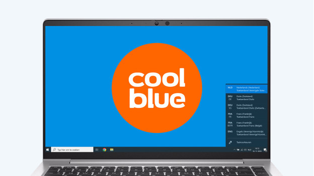 Het toetsenbord instellen op Nederlands op een Windows laptop. 