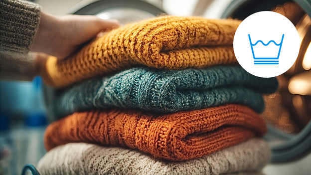 Symbool extra voorzichtig wassen.