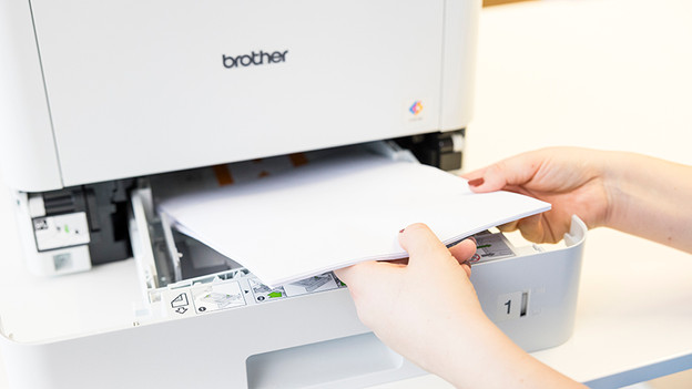Papier in printer leggen