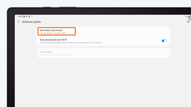 Tap 'Download and install'