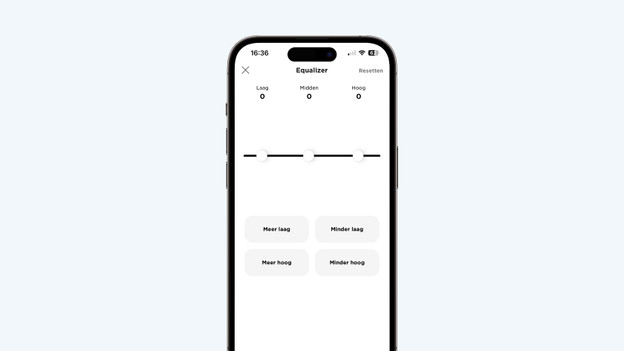 Égaliseur dans l'appli Bose