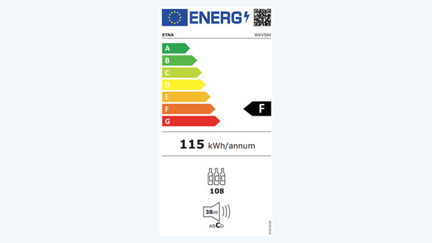 Energielabel wijnklimaatkast